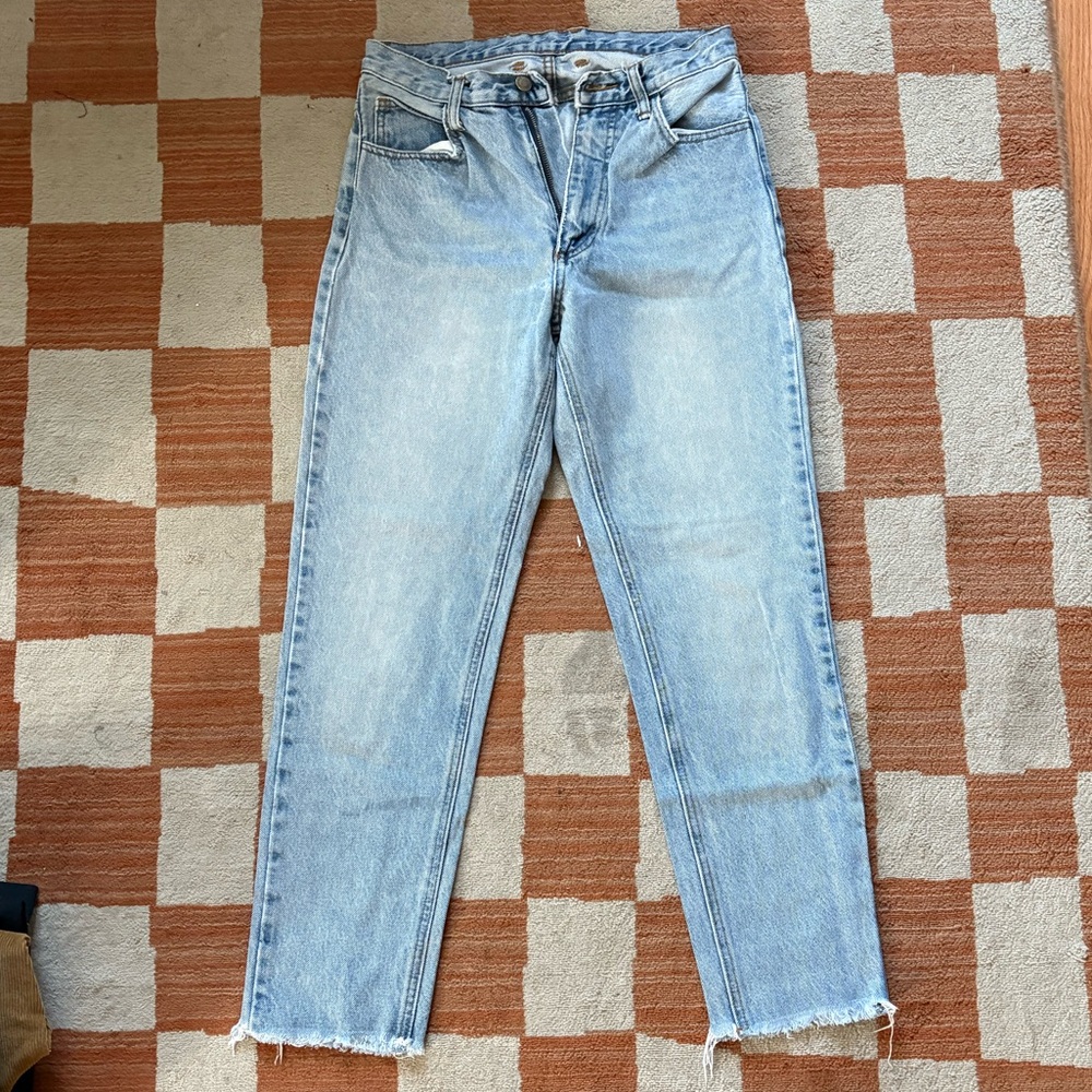 John Galt Straight Leg Jeans - Light Blue